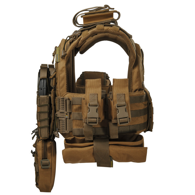 Плитоноска тактична Warmor Gen.3 Pro Max зі швидким скиданням з підсумками (Койот) Вінниця - фото 4