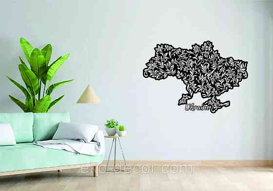 Декоративне настінне Панно «Карта України», Декор на стіну Київ