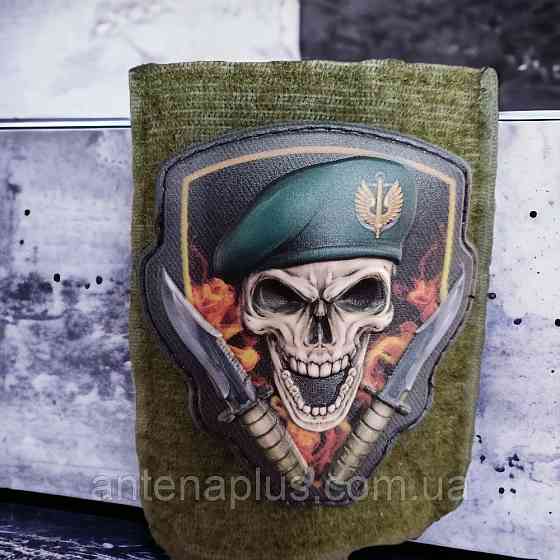 Череп беретний знак Морська піхота об'ємний шеврон / патч Київ