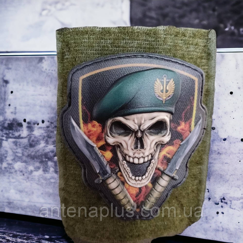 Череп беретний знак Морська піхота об'ємний шеврон / патч Київ - фото 2