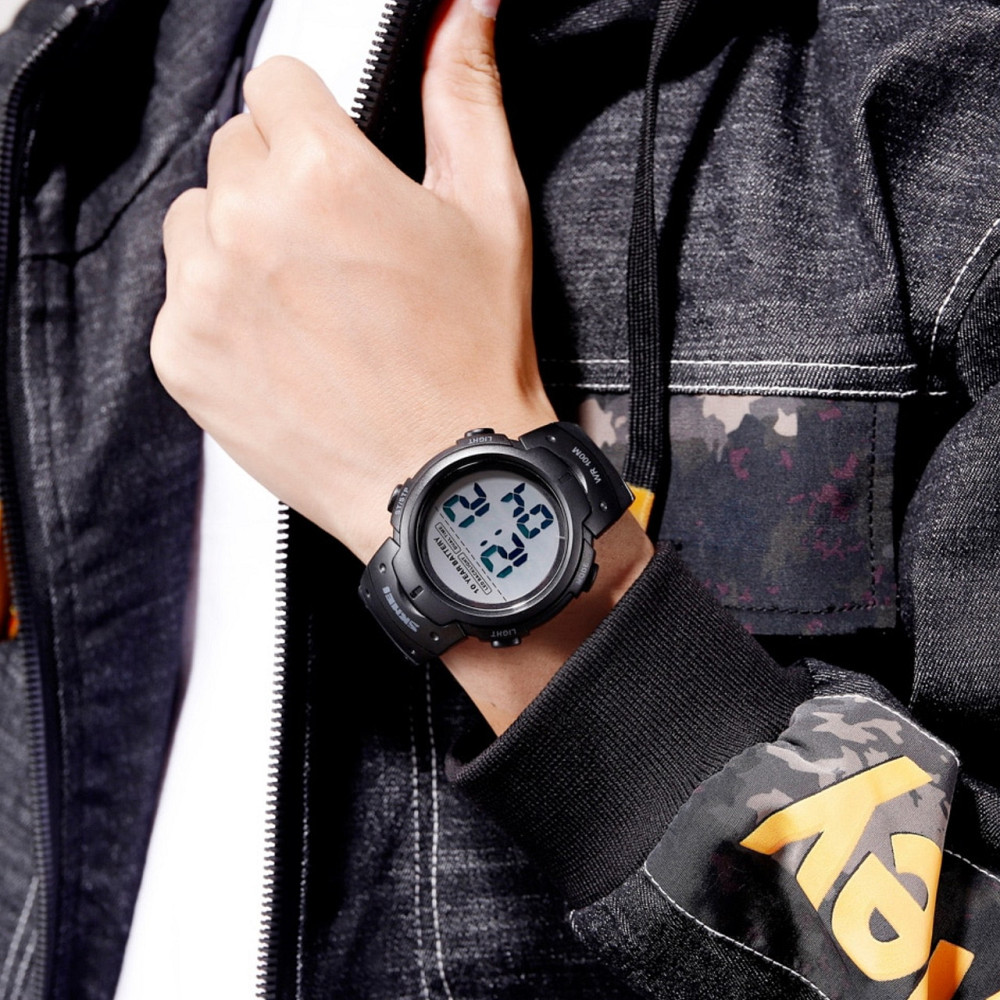 Годинник чоловічий тактичні Skmei Neon 10 Bar Black Вінниця - фото 19