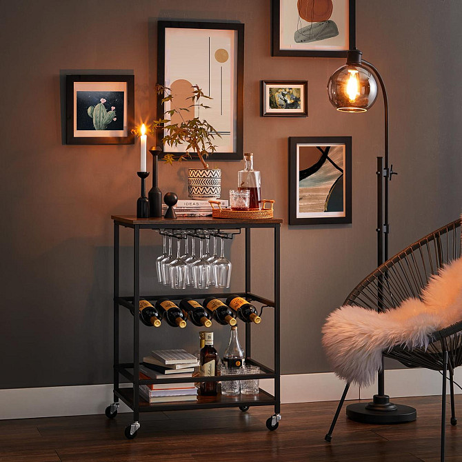Стелаж Leobert Modern на колесах в стилі Loft Київ - фото 3