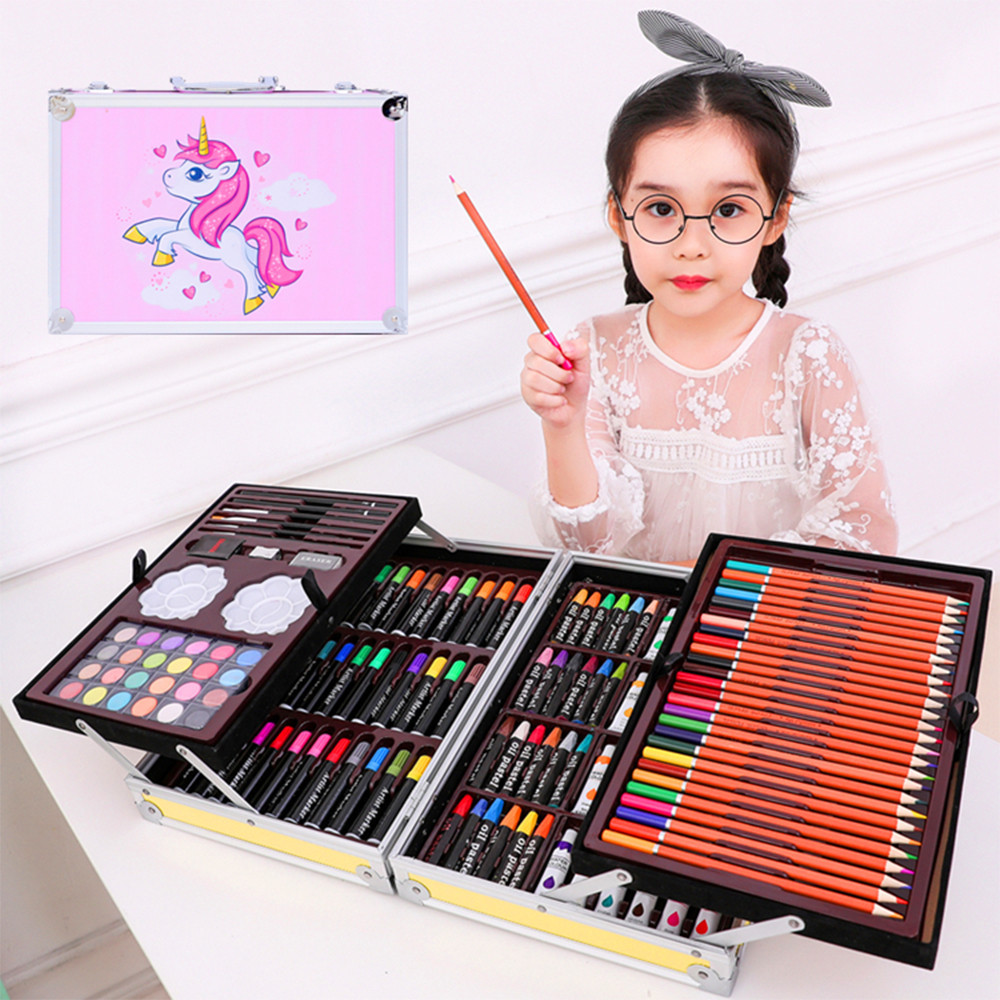 Набір для малювання 145 предметів, у валізі / Великий набір для творчості для дівчинки Київ - фото 5