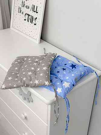 М'яка подушка для дитячого стільчика, сіра Київ