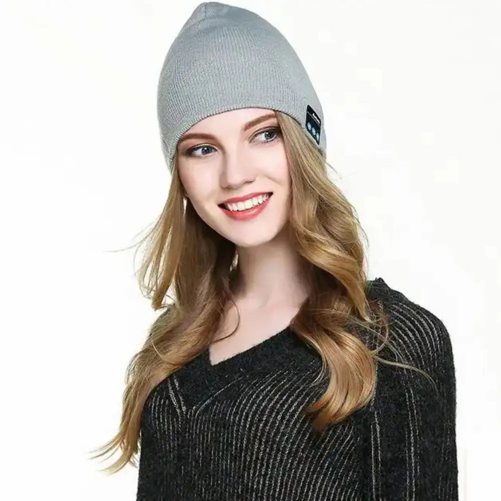 Портативна колонка шапки з bluetooth навушниками SPS Hat BT True. Колір: сірий HL-69 Івано-Франківськ - фото 2