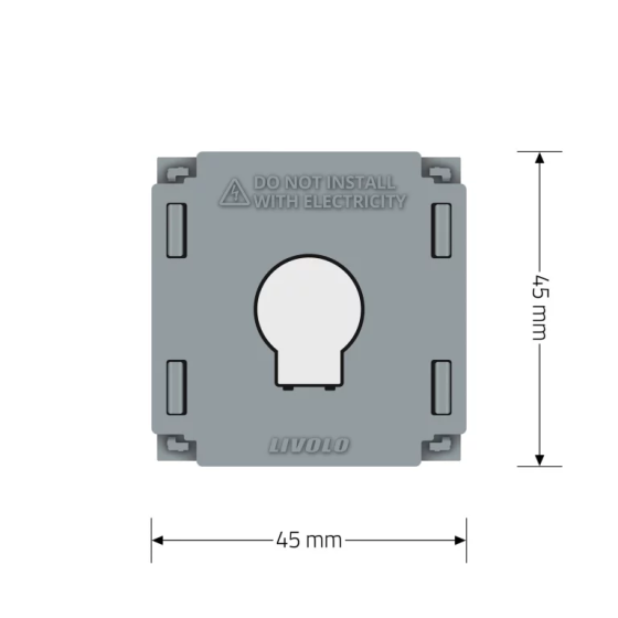 LIVOLO Комплект бездротовий сенсорний вимикач з реле Livolo білий скло (VL- -W/FC1Z2-2G) Коломыя