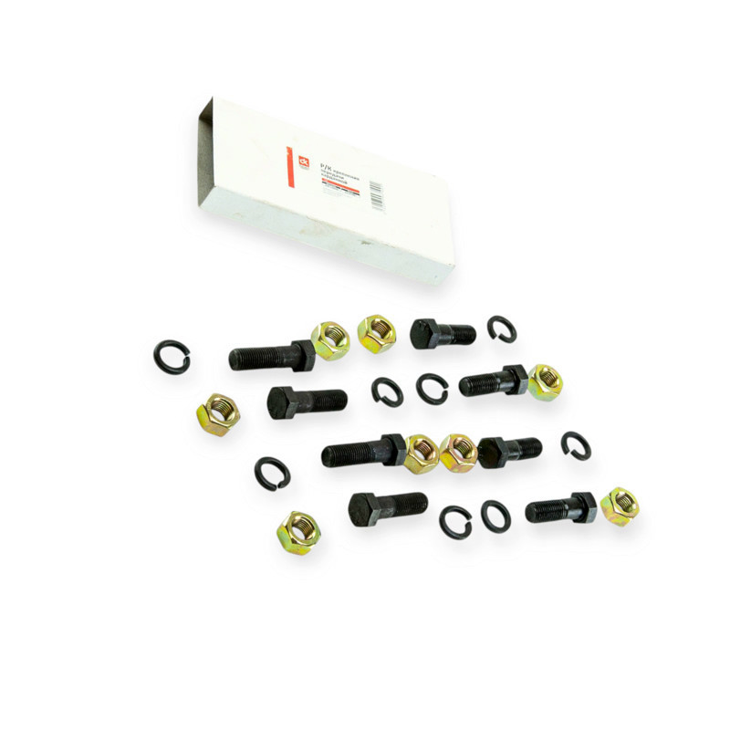 Болт вала ГАЗ 53, 3307 корот и длинный 4 гайки (к-т 8 шт) карданного Мукачево - изображение 1