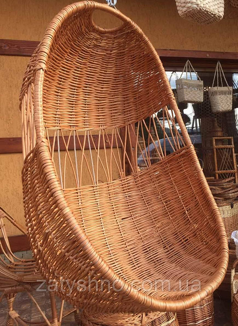 Кресло  кокон плетеное подвесное Киев - изображение 1