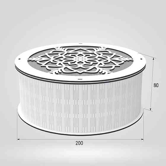 Подарочная коробка EKOSTAR d200 h80 Киев