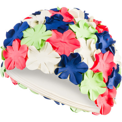 Шапка для плавання Aqua Speed Bloom 5704 105-02 білий, зелений, рожевий, синій Жін OSFM (5908217657046) Вінниця - фото 1