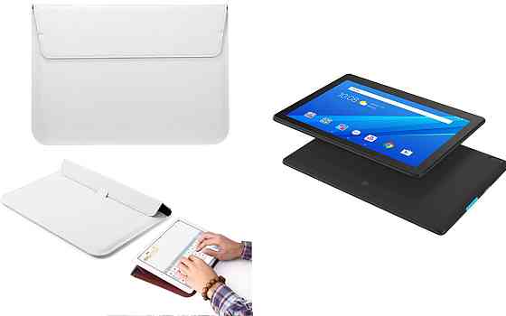 Чохол-конверт VitoCase для Lenovo Tab E10, з функцією підставки для планшета Білий Київ