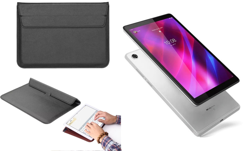 Чохол-конверт VitoCase для Lenovo Tab M8 (3rd Gen), Tab M8 (4th Gen), з функцією підставки для планшета Чорний Київ - фото 1