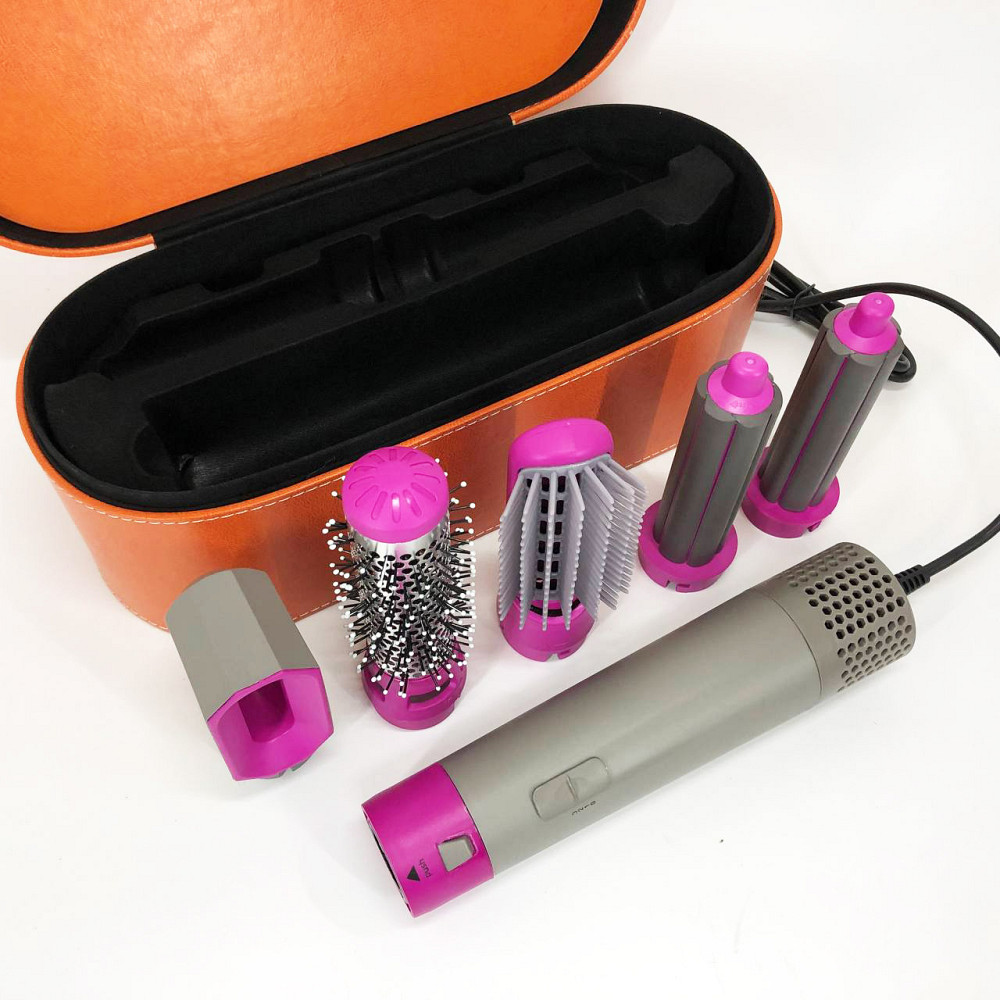 Фен з регулюванням температури і потоку повітря 5 в 1 + Кейс, Стайлер автоматичний для завивки волосся EG-27 Львів - фото 7