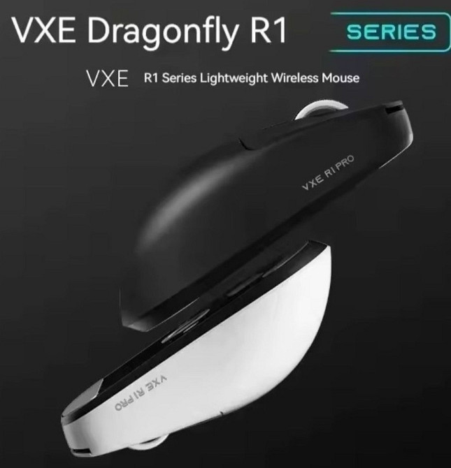 Бездротова ігрова мишка VGN VXE Dragonfly R1 SE+ Black White нові‼️ Харків - фото 4
