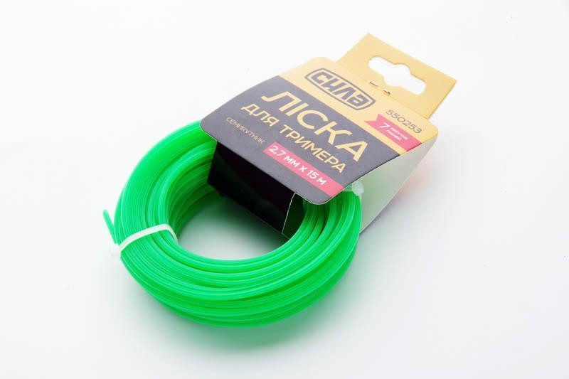 Ліска для тримера 3.0мм гептагон (семикутник) 15м Харків - фото 1