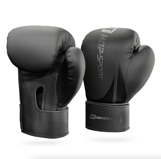 Боксерські рукавиці Hop-Sport HS-BG10 10oz чорні Київ