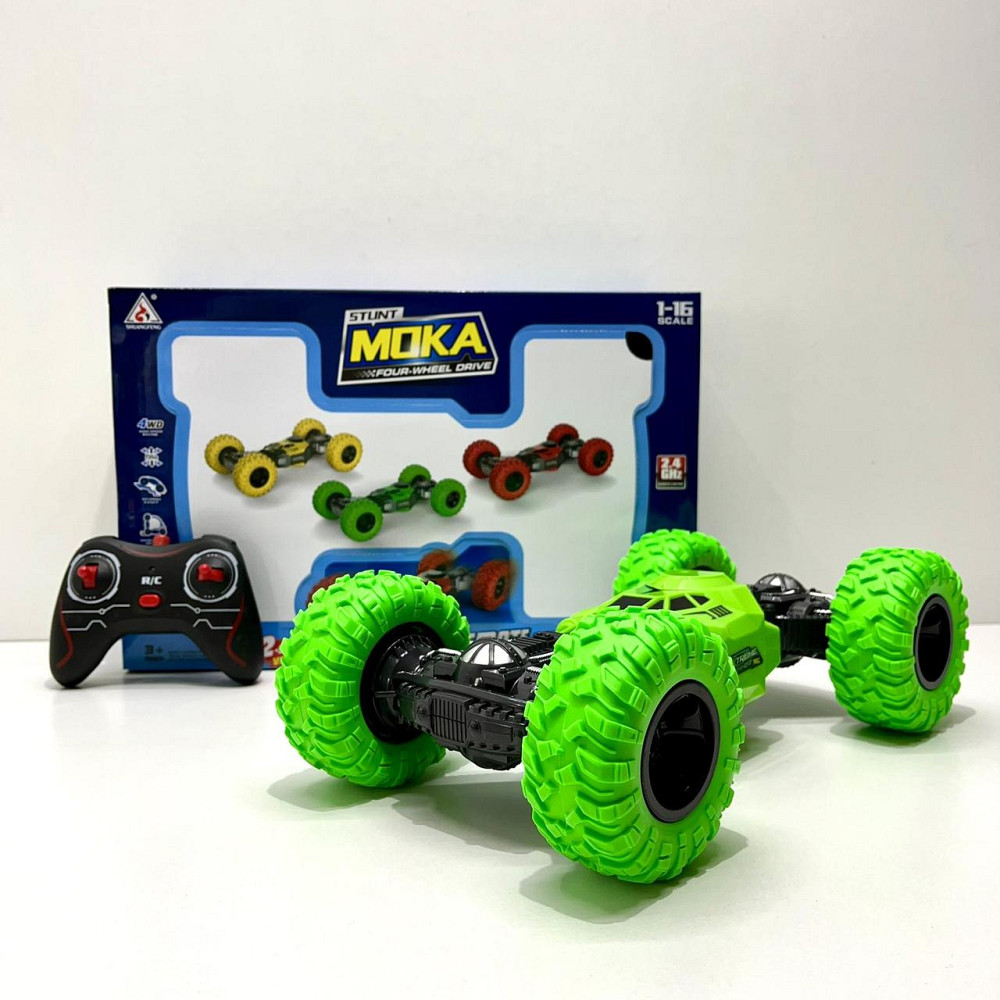 Машина трюкова всюдихід на радіокеруванні трансформер з гнучким корпусом Зелена (8023) Чернігів - фото 3