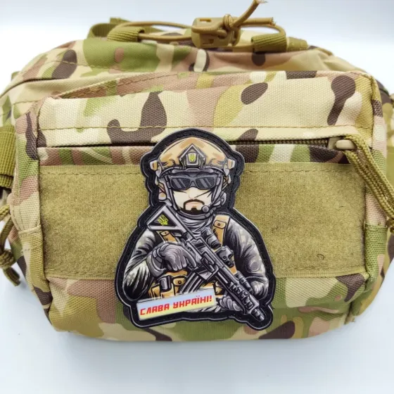 Патч / шеврон ЗСУ об'ємний Слава Україні захисник Запоріжжя