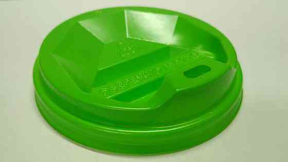 Кришка на стакан паперовий Ф91 зелена (гар) Київ (50 шт) Харків