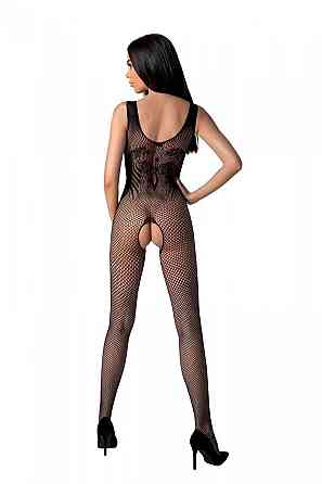 Бодістокінг з крилами Passion BS098 One Size, black, середня сітка, відкритий доступ Sex Aura Київ