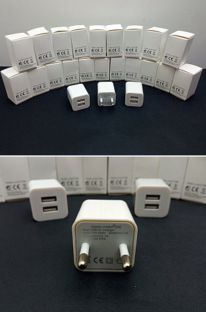 Адаптер живлення 2*USB 5V-2.1A Луцьк - фото 1