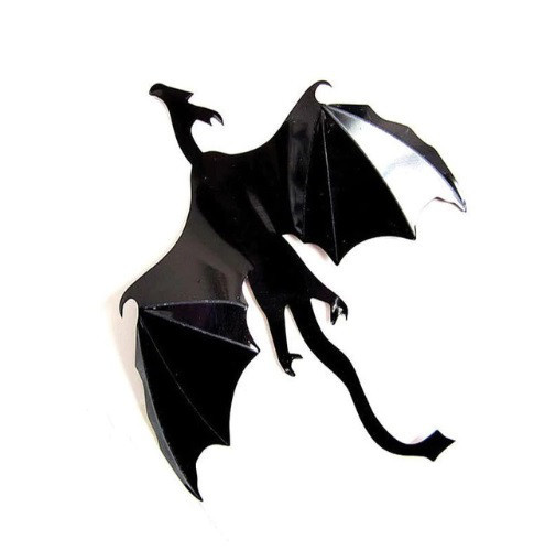 Декорации на Хэллоуин драконы 7 штук черный Киев - изображение 2