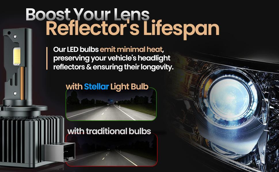 LED автолампа D3S STELLAR D серии 70W 4400Lm 6000K CANBUS гарантия 24 мес Вінниця - фото 3