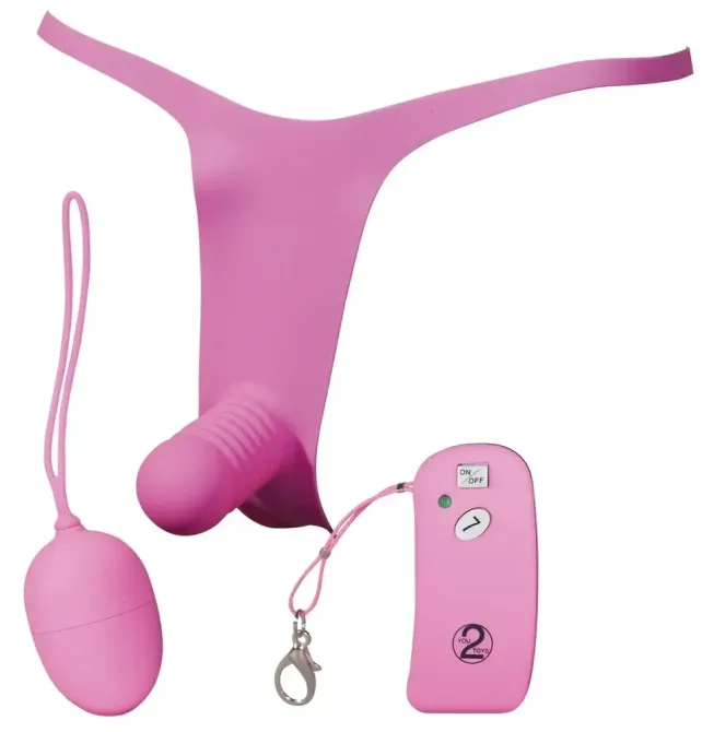 Страпон з порожниною FLIP SLIP с віброкулею Sex Aura Київ - фото 2