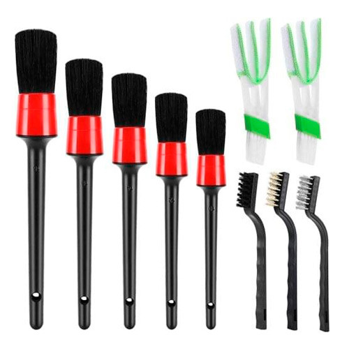 Набір щіток пензликів 10шт для чищення салону колес автомобіля, детейлінг Вінниця - фото 1