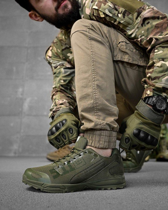 Летние тактические кроссовки 5.11 олива  сетка  ДЛ6239 Одесса - изображение 3