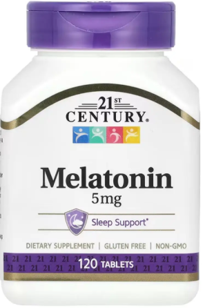 Мелатонин 21st Century Melatonin 5 mg 120 таб Киев