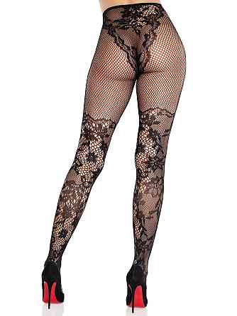 Колготки Leg Avenue Dahlia Lace Tights with Net Thigh Detail One Size Sex Aura Киев