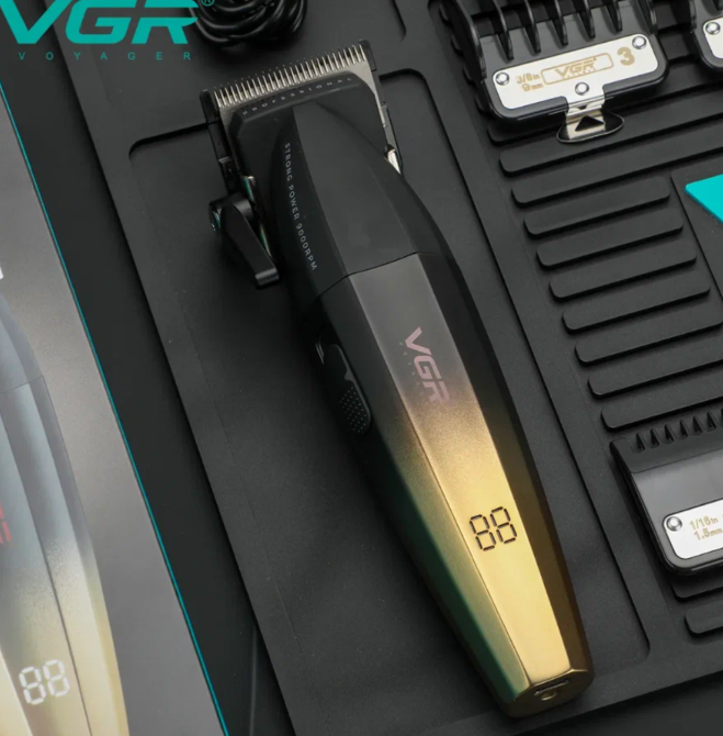 Універсальна Акумуляторна Машинка для стрижки волосся VGR V-003 2500 мАг , робота до 150, 5 положень довжини Одеса - фото 8