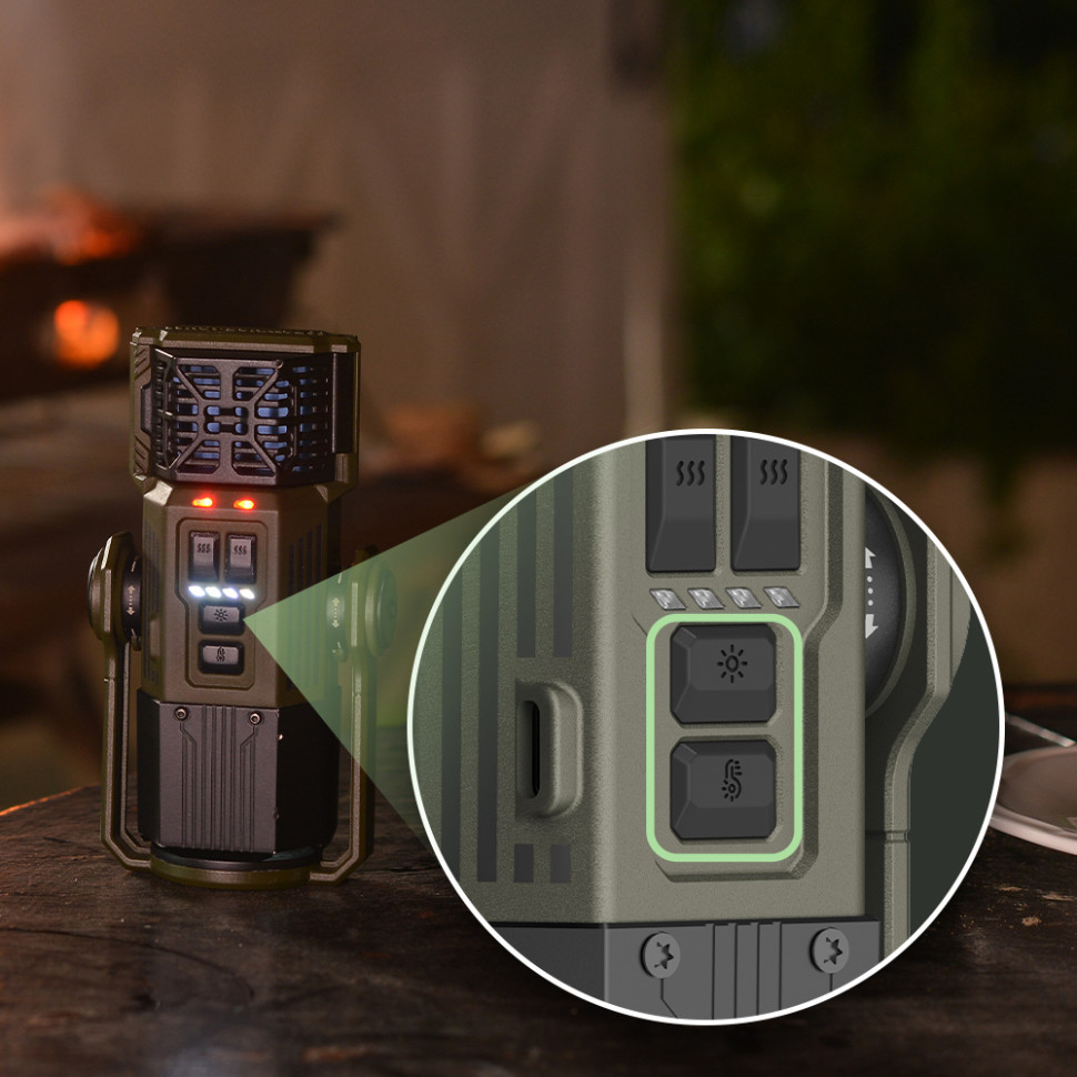 Фумігатор-ліхтар-powerbank кемпінговий Flextail Evo Repel, чорний Київ - фото 8