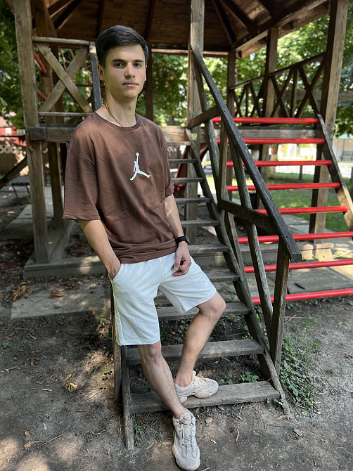 Літній костюм oversize unisex JORDAN (шорти + футболка) Чернівці - фото 3