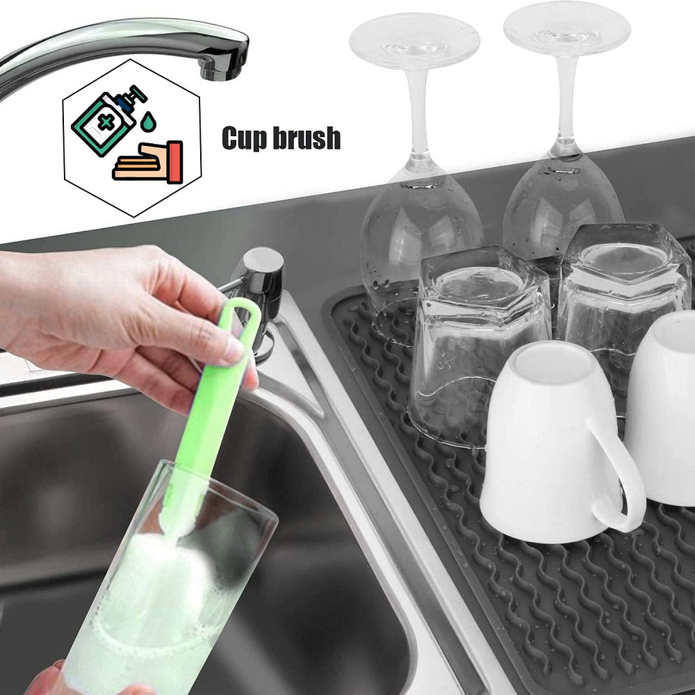 Килимок силіконовий нековзний для сушіння посуду 30*40см Вінниця - фото 2