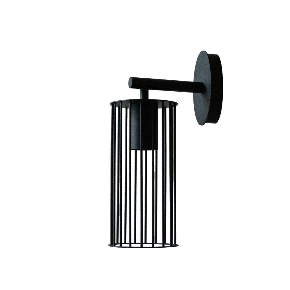 Бра під одну лампу Е27 MSK Electric Malta настінний світильник у стилі лофт NL 1020 BK чорний Одеса - фото 3