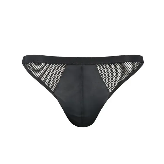 Чоловічі відкриті сліпи Passion 034 OPEN LUKE XXL/XXXL Black, екошкіра Львов