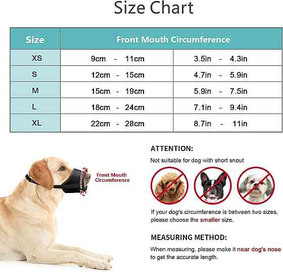 Намордник сітка для собак IREENUO розмір S Луцк