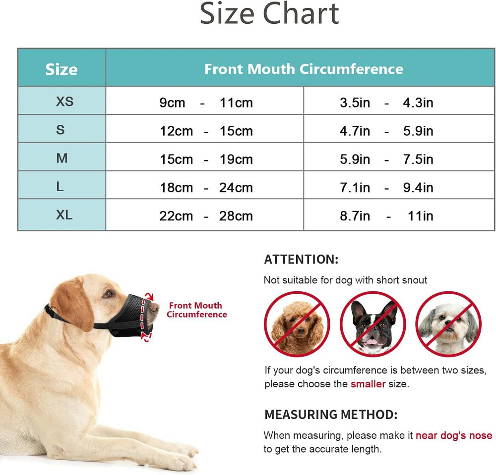 Намордник сітка для собак IREENUO розмір S Луцьк - фото 2