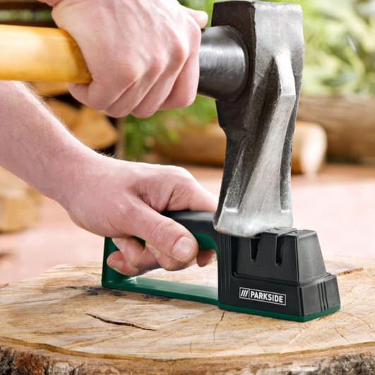 Точилка для ножів і сокир Parkside PAMS 2 A1, алмазне покриття дві направляючі ергономічна нековзна ручка AD-64 Івано-Франківськ - фото 3