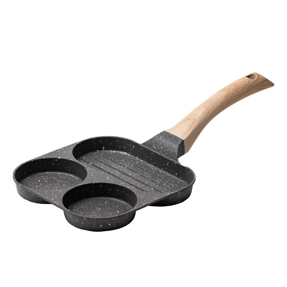 Квадратна сковорода на 3 секції з антипригарним покриттям Київ - фото 1