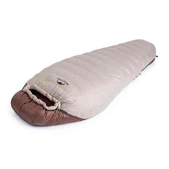 Спальник з натуральним пухом Naturehike Snowbird NH20YD001, p-р M, коричневий 350 г Київ