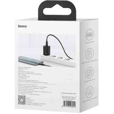 Зарядний пристрій Baseus Super Si Quick Charger 1C 25W Black (CCSP020101) Вінниця
