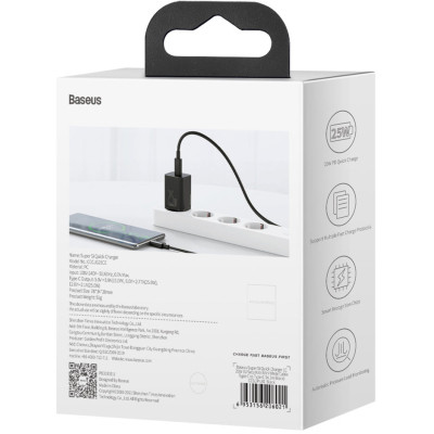 Зарядное устройство Baseus Super Si Quick Charger 1C 25W Black (CCSP020101) Винница - изображение 6