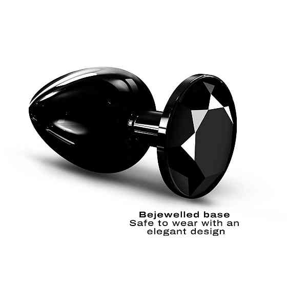 Металлическая анальная пробка с кристаллом Dorcel Diamond Plug Black L Sex Aura Киев