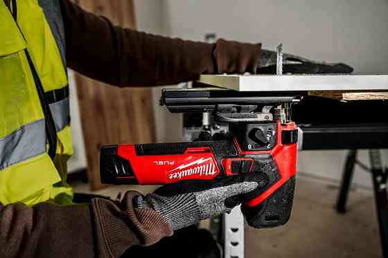 Пила лобзикова акумуляторна безщіткова M12 FJS-0 (+лезо, адаптер для видалення пилу, пилозахисний чохол, Одеса