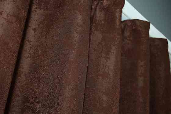 Комплект коротких штор VR-Textil Жаккард Sultan YL № 1204ш Коричнево-бордовый 130х170 см 2 шт (35-0077) Киев