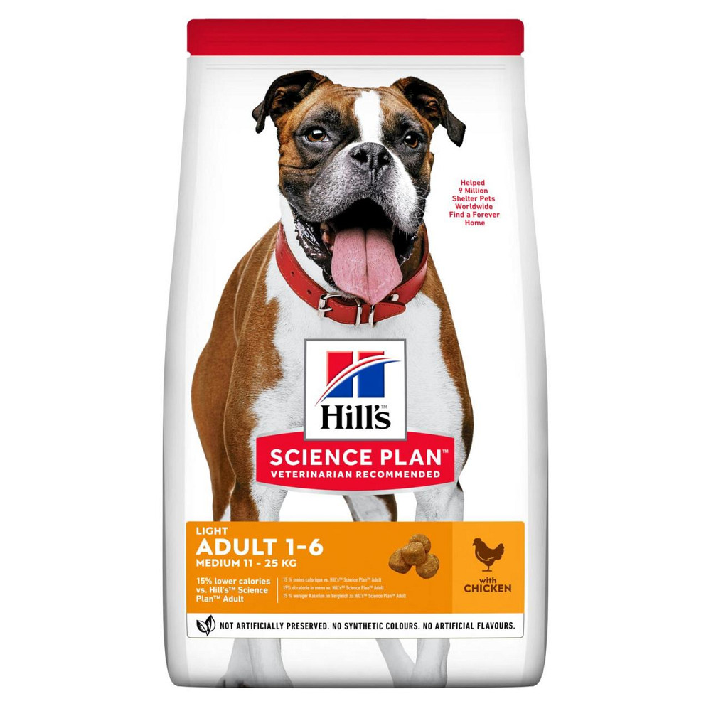 Hills SP Canine Adult Light Medium Chicken (Хиллс СП Лайт) для средних собак 11-25 кг, 1-6 лет при лишнем весе Запорожье - изображение 1