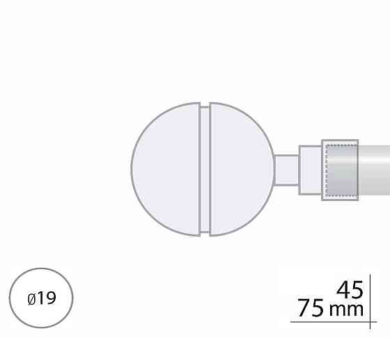 Закінчення для карнизу Orvit КОРСО 19 мм ЗОЛОТО Львів